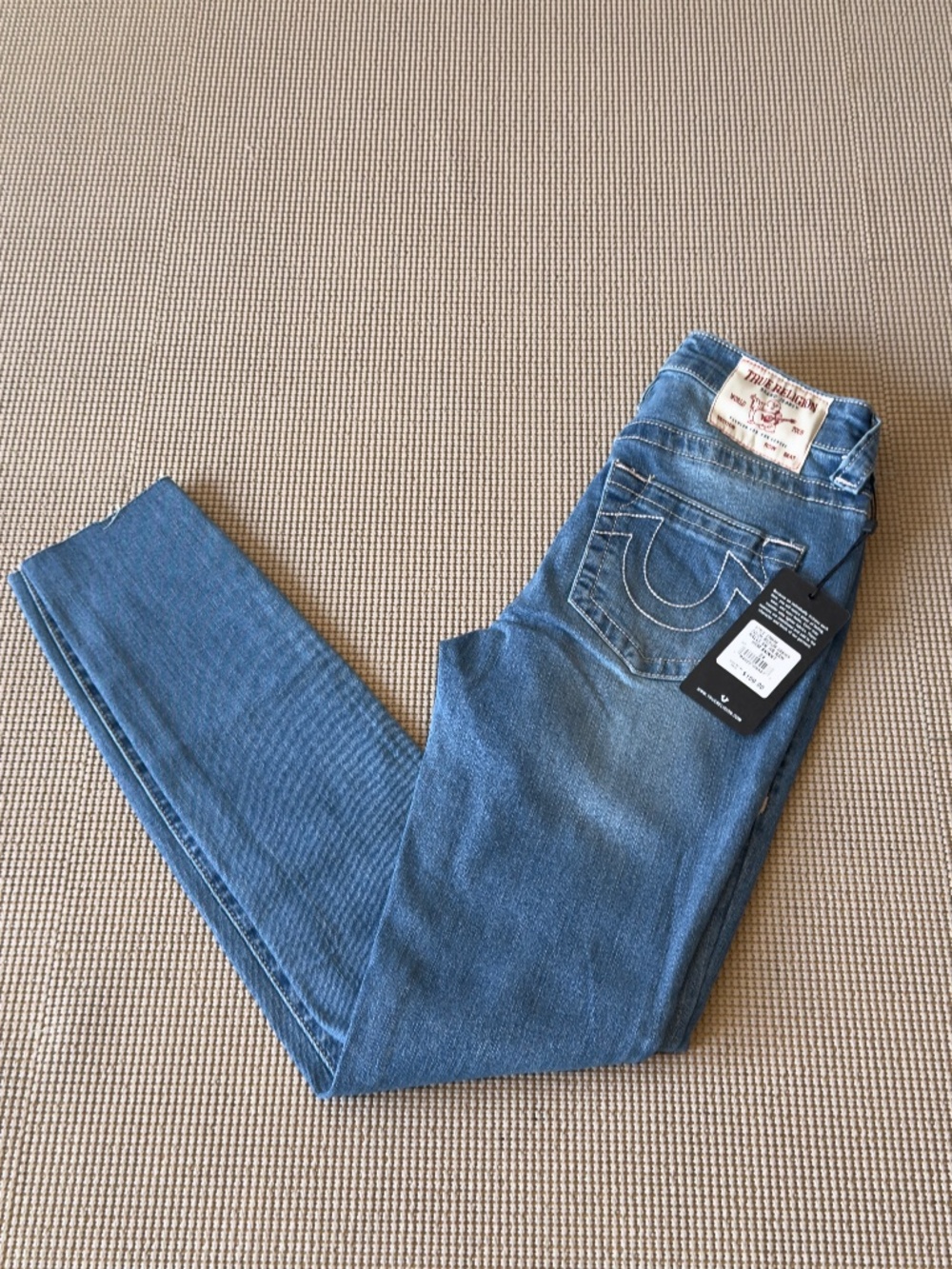 TRUE RELIGION Halle high rise super skinny jeans size W24 NWT